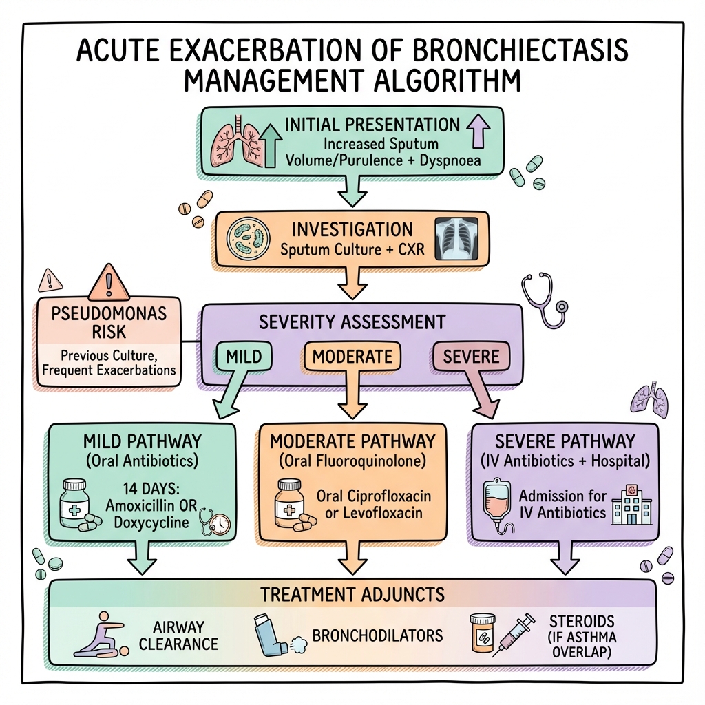 Bronchiectasis Exacerbation Management
