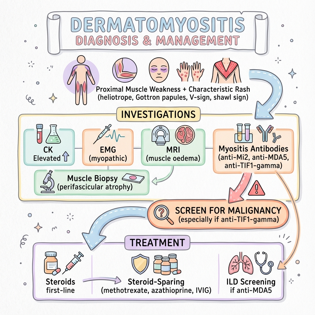 Dermatomyositis Algorithm