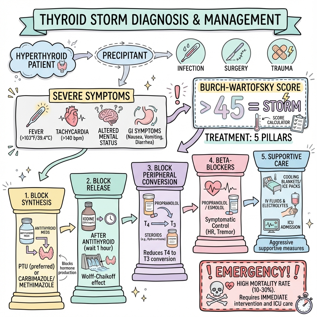 Thyroid Storm Algorithm